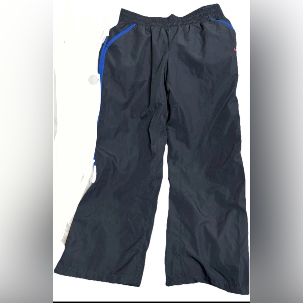 Nike Track Pants Womens XL Nylon Windbreaker Lined Baggy Swishy Y2K